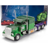 Jada Peterbilt 379 Tractor Truck 3-assi Hulk 1992 1:24 2 Tones Green