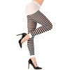 Dámske pruhované čiernobiele pančuchy 70 DEN