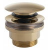 Umývadlová zátka 5/4“, tichý klik-klak, veľký hríb, výška 5-55 mm, zlato