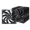 ARCTIC F12 Value Pack (Black) - ARCTIC F12 Case Fan - 120mm case fan low noise - Pack of 5pcs ACFAN00248A