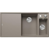 Blanco Axia III 6 - Silgranitový drez, 100x51 cm, s ovládaním odtoku a s príslušenstvom, tartufo 523480