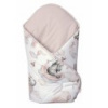 Baby Nellys Bavlnená zavinovačka s kokosovou vložkou, Slon a Dúha, biela/béžová
