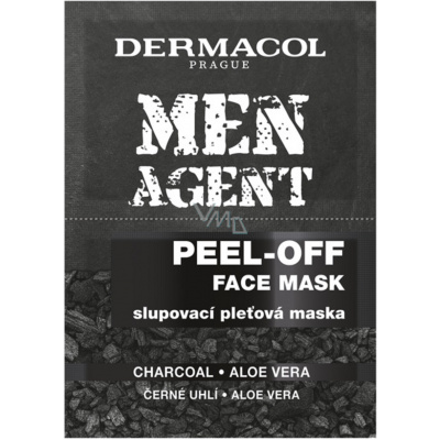 Dermacol Men Agent zlupovacia pleťová maska Aloe 2x7,5ml 1balenie