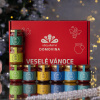 Včelařství Domovina Ovocné mámenie darčekové balenie 8x75 g ochutené medy Design: Vánoce
