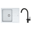 Set Franke Basis BFG 611-62 + Franke Active New FN 4089.901 biely ľad 114.0285.103, 115.0653.398
