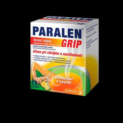PARALEN GRIP horúci nápoj pomaranč a zázvor 500 mg/10 mg plo por 500 mg/10 mg, 1x12 vrecúšok