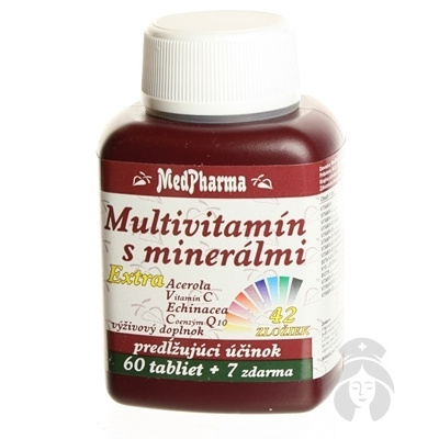 MedPharma Multivitamín s minerálmi + Extra C Q10 67 tabliet