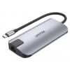 Unitek Hub USB-C 2x USB-A HDMI 4K RJ-45 PD 100W D1028A