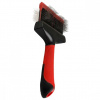 Flamingo Groom Slickerbrush Soft Handle 2in1 L
