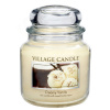 Village Candle Creamy Vanilla 397g - střední vonná svíčka ve skle Vanilková zmrzlina