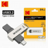 Pendrive Kodak DUAL K273 64 GB USB 3.2 sivý
