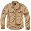 Brandit Vintage Košeľa s dlhým rukávom camel - 7XL