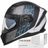 Motocyklové prilby HORN Hirs XXL 63 cm blenda pod interkom ECE2 2-06 pinlock