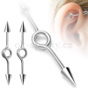 Piercing do ucha z chirurgické oceli BSP62 (Piercing do ucha BSP62)