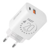 Adaptér OBAL:ME USB-A + USB-C 20W Biely