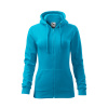 Mikina dámska MALFINI® Trendy Zipper 411 tyrkysová veľ. XL