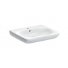 Geberit Selnova Comfort - Umývadlo 65x55 cm, bezbariérové, s 1 otvorom na batériu, s prepadom, biela 501.463.00.7
