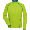 James & Nicholson Tričko JN 497, funkční, dlouhý rukáv, dámské COT020497r0404-bright yell XL Žlutá jasná/modrá jasná