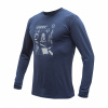 SENSOR MERINO ACTIVE OUTSIDE pánske tričko s dlhým rukávom, deep blue Veľkosť: XXL