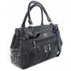 Messenger Bag Prírodná koža Euro Star (Čierna kožená kabelka s pásom)