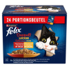Felix Fantastic Duo výber vlhkého krmiva pre mačky v aspiku - hovädzie, kuracie, jahňacie, morčacie 24 x 85 g