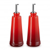 Dávkovač oleja SIGNATURE 300 ml, sada 2 ks, CERISE, kamenina, Le Creuset