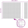 vidaXL Zelené vodorovné zvárané pletivo s 13 stĺpikmi 0.4x25 m - Zelená - 272188-288873