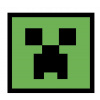 CUKROVÁ TLAČ jedlý obrázok na tortu Cukrová hmota Minecraft Creeper hra 9 + MENO