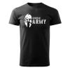 DRAGOWA krátke tričko spartan army, čierna 160g/m2 - XXL