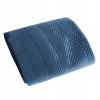 Prikrývka na posteľ - Eurofirany Eurofirany 210 x 170 cm odtieňov modrej farby (Velor Bedspread 170x210 Sofia Navy Blue Eurofirany)