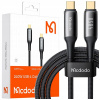 Kábel McDodo USB typ C - USB typ C 1,2 m čierny