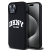 DKNY Liquid Silicone Arch Logo MagSafe Back Cover pre iPhone 14 Black