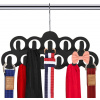 JJA Vešiak na kravaty a opasky, semiš, 11 háčikov