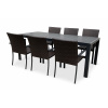 Záhradný jedálenský set Viking XL + 6x ratanová stolička Wicker Pat