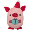 Xmas Pig - prasiatko 19 cm, hračka pre psy bez zvuku, plyš