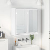 vidaXL Kúpeľňová zrkadlová skrinka s poličkou Biela 60 x 20 x 60 cm
