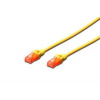 Digitus Ecoline Patch Cable, UTP, CAT 6e, AWG 26/7, žlutý 2m DK-1612-020/Y