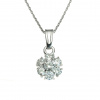 GOLDIE Zlatý prívesok Kvetinka clear stones LPE050.GMB