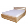 Posteľ z bukového masívu BORA s úložným priestorom Barevné provedení: Bezfarebný lak, Rozměry: 160 x 200 cm