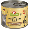 GranataPet Symphonie No.1 - vysokomäsité krmivo pre mačky, hovädzie a hydinové mäso - 6x 200g