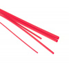 Bužírky - hadičky zmršťovacie, rôzne rozmery, dĺžka 1 m, polyetylén - červená Veľkosť: 3,2/1,6 mm
