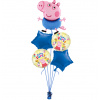 Balónová kytica George Prasiatko Peppa 5ks