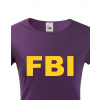 Dámské tričko - FBI, Barva Fialová, Velikost XS Bezvatriko.cz 208082
