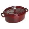 STAUB La Cocotte Oválny 4,2 l brusnicový - železný hrniec/pečiaca misa s pokrievkou