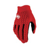 100% GEOMATIC Gloves, Red - M
