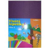 Lepenka E-Welle 260g 34,5 x 24,5 cm rovná-violet 10 listov