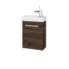 Dreja Skrinka pod umývadlo HOST SZD 40 - D25 Teak / Úchytka T03 / D25 Teak / Levé