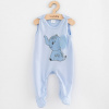 Dojčenské bavlnené dupačky New Baby Happy Elephant blue modrá