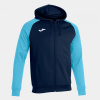 ACADEMY IV ZIP-UP HOODIE NAVY FLUOR TURQUOISE 3XS