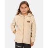 Kilpi NORKA-JG Beige - 134 Girl´s hairy fleece hoodie